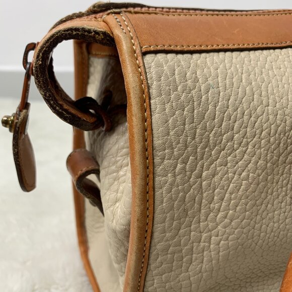 Dooney & Burke Women's Vintage Cream Leather Handbag - Picture 11 of 15